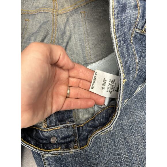 Levi’s Vintage 518 Superlow Jeans Womens Juniors Sz 13 Medium Dark Wash Stretch - Picture 5 of 10